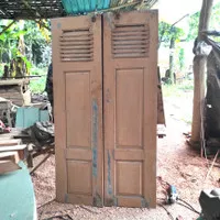 Daun Pintu Jati Kuno Lawas