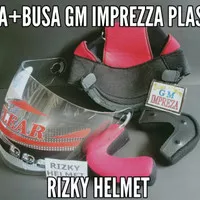 Busa helm GM IMPREZZA Kancing Plastik + Kaca Helm GM IMPREZZA