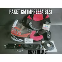 Busa helm gm imprezza, kaca helm gm imprezza, lis karet dan paku ripet