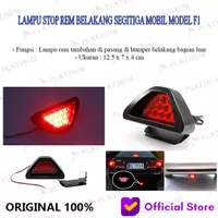 LAMPU STOP REM BELAKANG SEGITIGA MOBIL MODEL F1 BRAKE LAMP RED