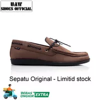 Sepatu Pria Kulit Suede Origimal Loafers Slip On - REYL MEN POP BROWN