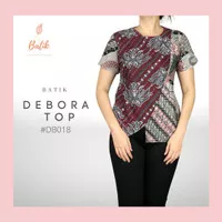 [ REAL PICT] Atasan Batik Wanita DEBORA TOP BAJU KERJA