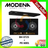 Paket Kompor Tanam Modena BH 0725 dan Slim Cooker Hood PX 6001