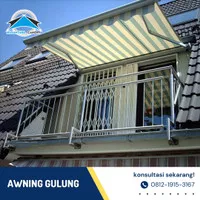 Awning gulung - canopy buka tutup Jakarta - elektrik dan manual