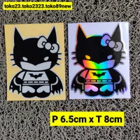 stiker batman hello kitty sticker motor cutting