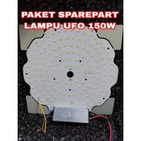 Sparepart Lampu Gantung Highbay Industri Ufo Trafo + Matachip 150 watt