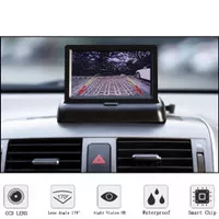 Monitor Parkir Mobil Monitor Lipat Foldable Rear View TFT LCD 4.3 Inch