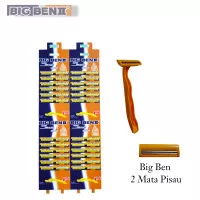 Big Ben Razors Twin Blades Gold B 468 C1 | Alat Cukur 2 Mata Pisau