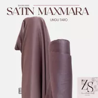 Bahan Kain Satin Maxmara Silk Original Warna Ungu Taro
