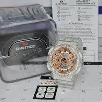 Jam Tangan Digitec Wanita DG 3020 Putih Transparan Original 