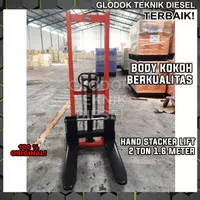 Hand Stacker Lift Manual 2 Ton x 1.6 Meter Alat Angkat Barang Forklift