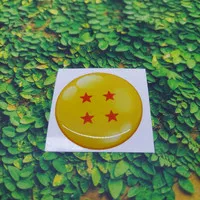 Sticker Timbul Resin Bola Dragon Ball logo 3D Motor Stiker Kecil