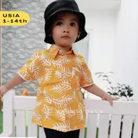 Baju Batik Anak Laki Kemeja Batik Anak Modern Kekinian Usia 1-14 tahun