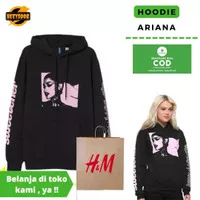 HOODIE / SWEATER H&M PRIA WANITA ARIANA GRANDE BLACK