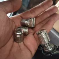 tutup pentil stainless bisa untuk semua motor harga sepasang