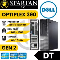 Dell Optiplex 390/790 DT i3 i5 i7 Build-up Berkualitas Original Ex-USA