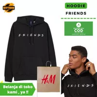 HOODIE / SWEATER H&M PRIA WANITA FRIENDS BLACK