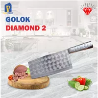 Pisau Golok/ Golok Cincang Daging Stainless Merk Diamond no 2