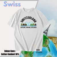 KAOS SOUVENIR NEGARA SWISS BANYAK MODEL, BAJU OLEH-OLEH SWISS_ 5