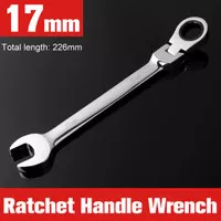 Kunci ring pas ratchet flexible 17 mm combination wrench pas retchet