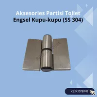 Accessories Pintu Partisi Toilet Engsel Kupu-kupu (SS 304)