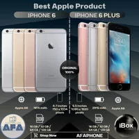 Apple iPhone 6 | Plus 16GB 32GB 64GB 128GB Original Resmi Second iBox