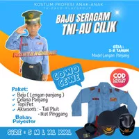 Baju TNI AU Anak Cowo Cewe Seragam Profesi Anak kostum anak Tk 5 Tahun