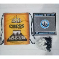 CATUR LIPAT BIJI PLASTIK CHESS UKURAN BESAR TOURNAMENT STANDART (TAS)