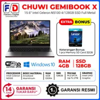 Laptop Chuwi GemiBook X 15.6" Intel Celeron N5100 4/128GB SSD - Resmi