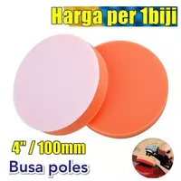 Busa Poles Body Mobil 1 Pcs 4 Inch 100mm Sponge Polish Flat Coumpond