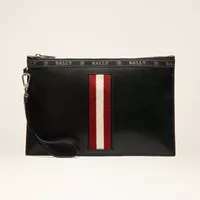 Blly SS23 Benery Leather Clutch Black/Red (26 x 17 x 5)