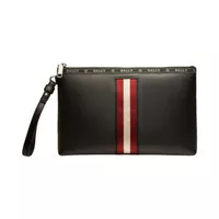 Blly SS23 Hartland Leather Clutch Black/Red (31 x 20 x 2)