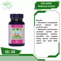 WELLNESS Tribulus Stack 30 Kapsul Terrestris Extract BPOM Original