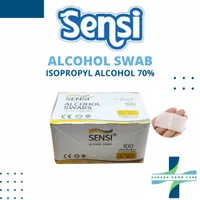 SENSI Alcohol Swab 100s/tisu alkohol/isopropyl 70%/ tisu pembersih kul