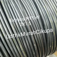 Extrana NYYHY 2x1,5 Meteran Ecer Kabel Listrik Serabut Hitam