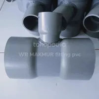 fitting PVC tee reducer 6 x 2 inch Aw