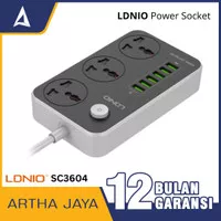 POWER SOCKET LDNIO SC3604 Auto MAX 3.4A POWER STRIP 3 + 6USB Charger