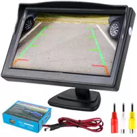 Mini Display Parkir Monitor Spion TV Mobil Tracking Parabola 5 Inch