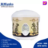 MIYAKO MCM-508 BATIK Rice Cooker Magic Com Motif WAYANG Timbul 1.8L