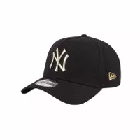 Topi New Era 9forty Aframe NY metal gold logo