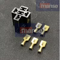 Socket Relay Klakson 5 Pin + Skun / Soket Relay 4 Kaki 5 Kaki + Skun