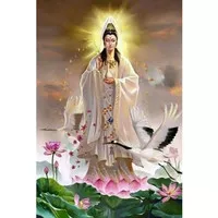 Repro Digital God Dewi Kwan Yin Pu Sa Im Konghucu Bodhisattva Chinese