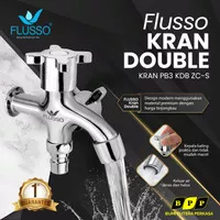 Kran Double Keran Shower Cabang Dobel Mixer Flusso PB3 KDB ZC-S