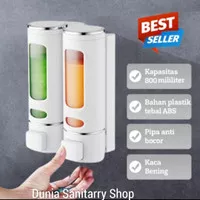 Tempat sabun cair pencet tempel dinding, soap dispenser 800 ml