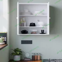 kitchen set minimalis modern atas Rak Dapur 2Pintu Rak dinding gantung