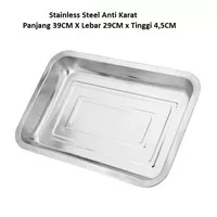 Rak Nampan Tray Stainless BAKI Baking Keranjang Tatakan Tutup Besar 40