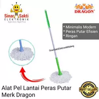 Alat Pel Lantai Peras Putar Mop Dragon Murah Non Otomatis Obor Katun