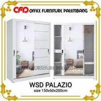 lemari pakaian lemari baju 2 pintu sliding jumbo olympic wsd palazio