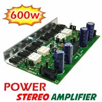 Kit Baja 600 Stereo Power Amplifier 600W High Quality + Power Supply