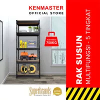 KENMASTER RAK 5 SUSUN SERBAGUNA BESI Multipurpose Penyimpanan Dapur